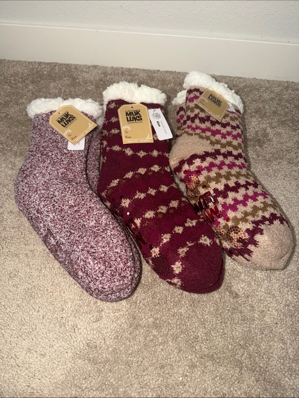 Women’s Muk Luk Aloe infused Slipper socks
